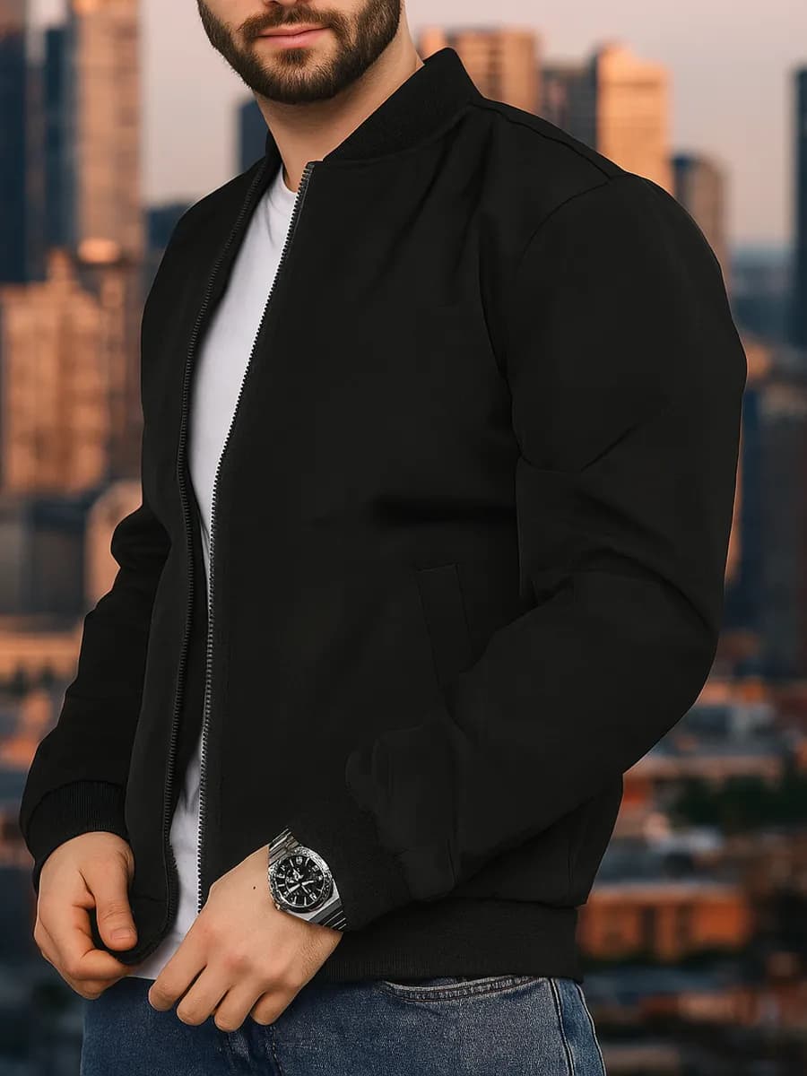 Бомбер ветровка демисезонный осенний