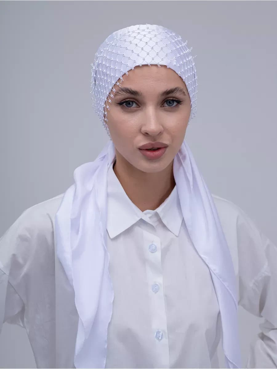 Платок косынка из атласа
