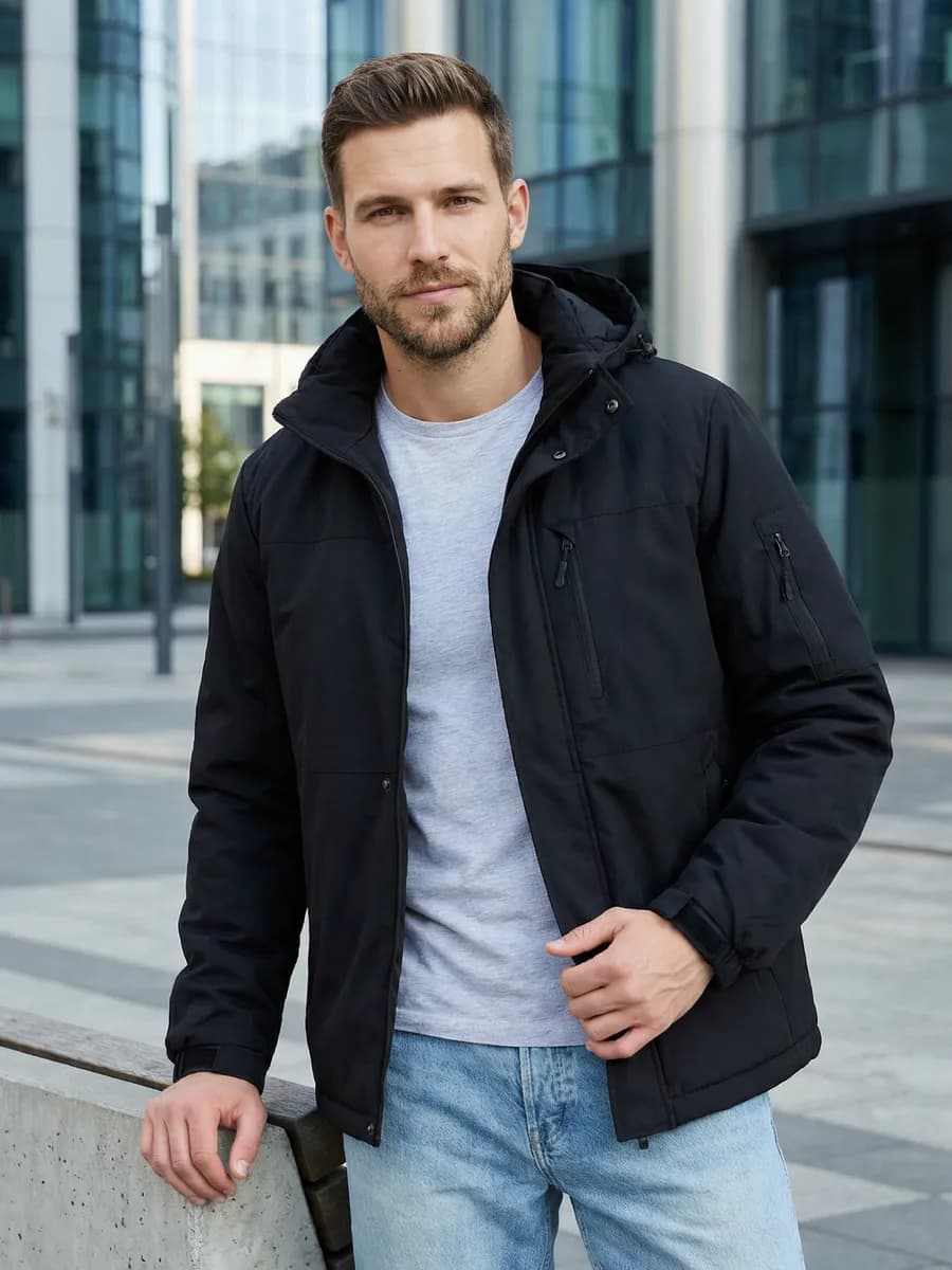 Куртка демисезонная с капюшоном