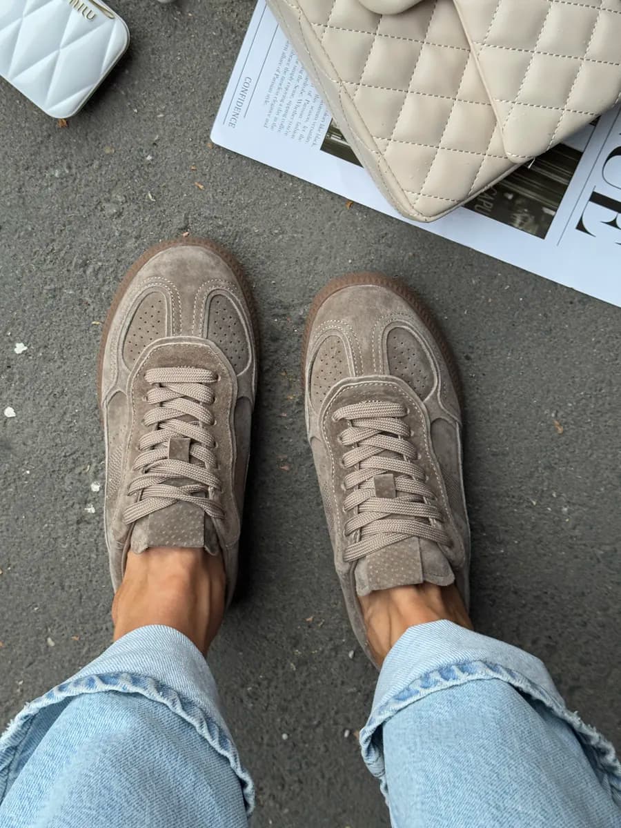 Кеды замшевые кроссовки - фото 1