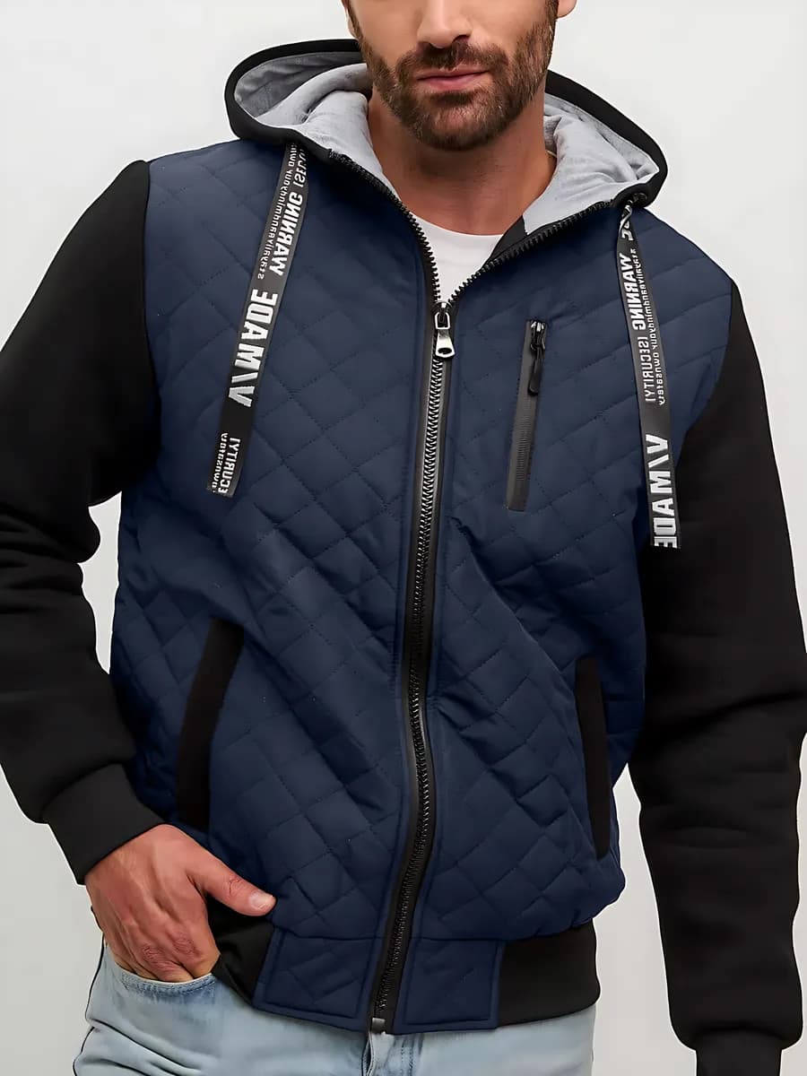 Куртка бомбер демисезонная с капюшоном - фото 1