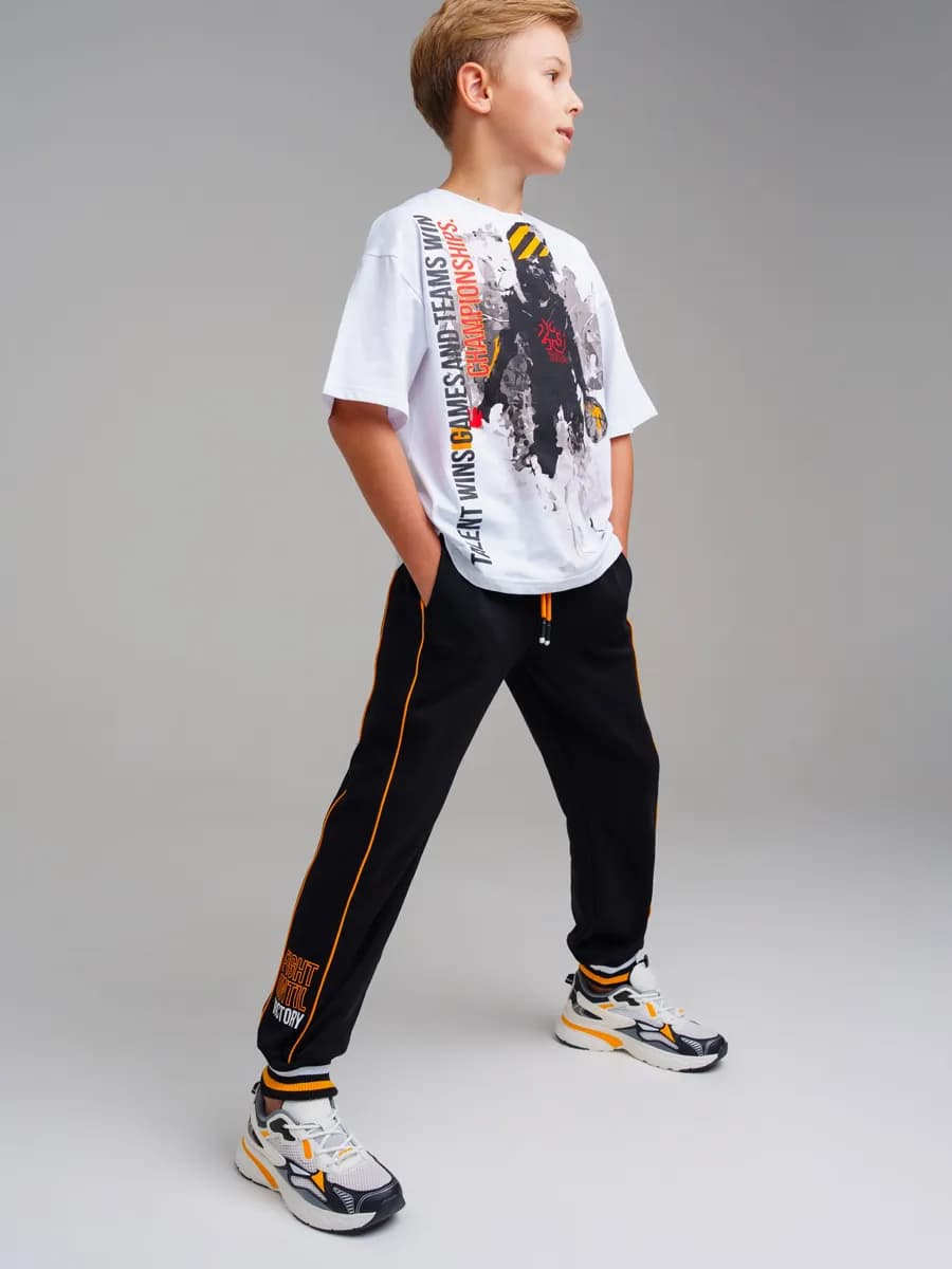 Брюки на резинке без начеса для подростка