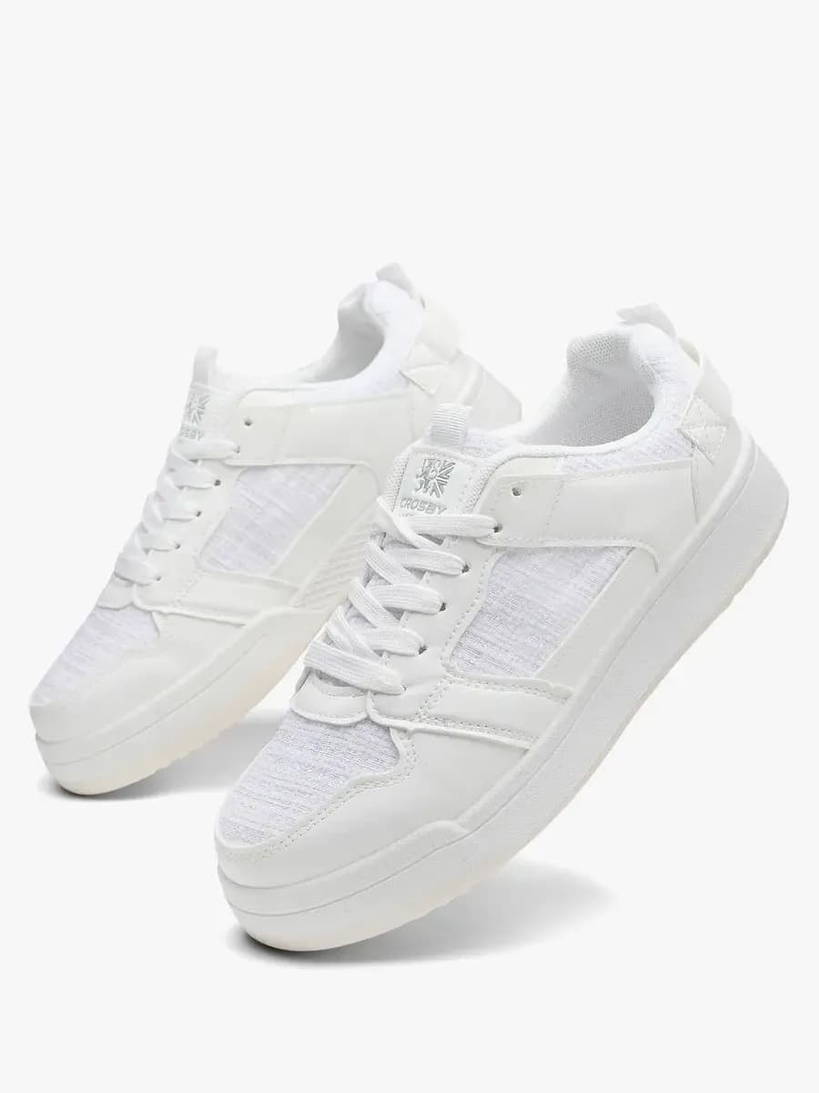 Кеды на платформе твидовые