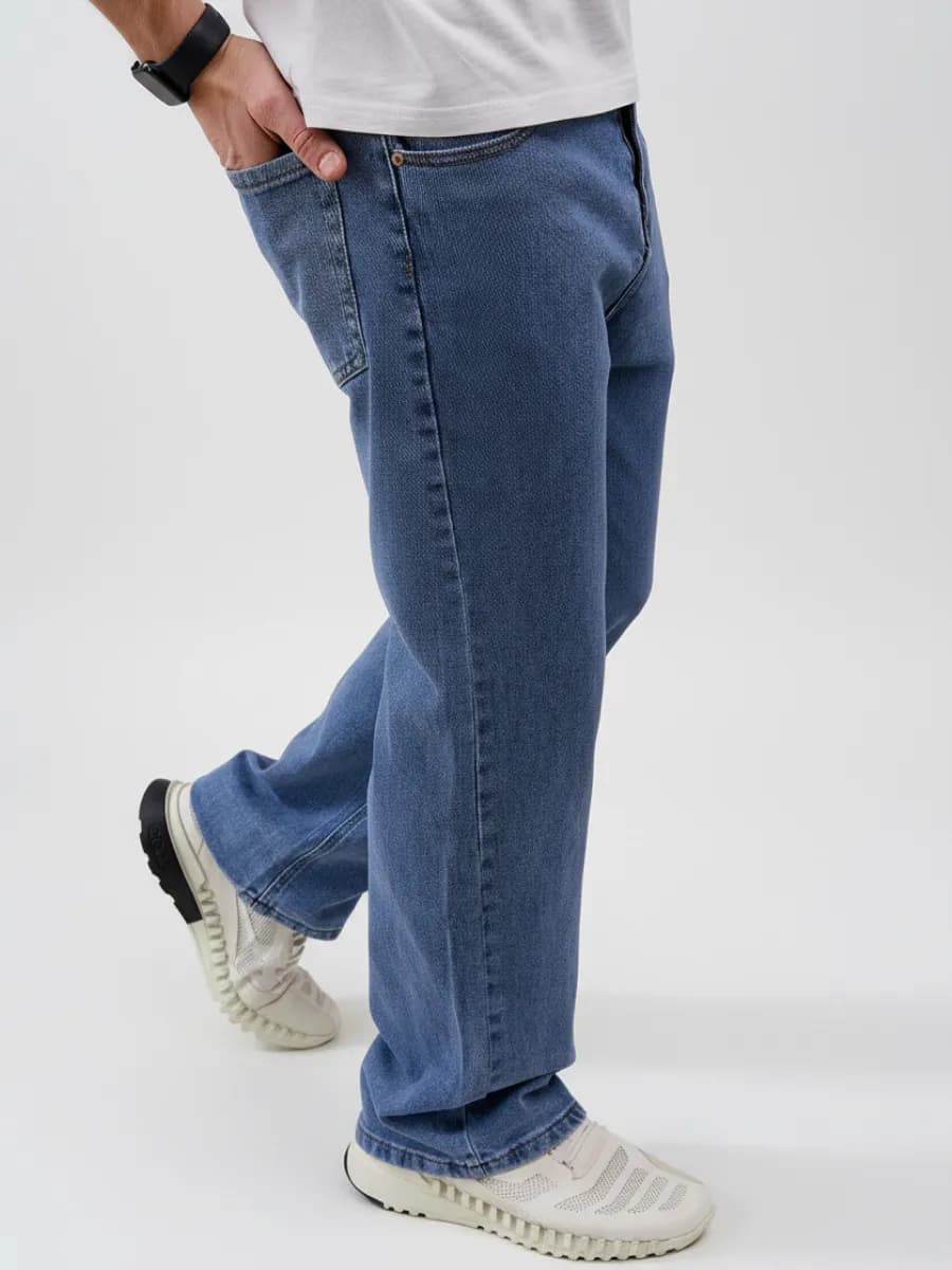 Джинсы прямые классические широкие