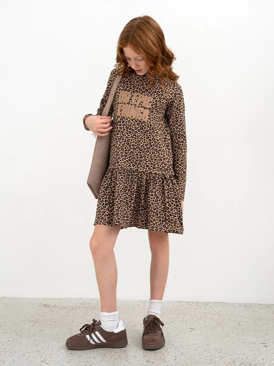 Платье для девочки с длинным рукавом