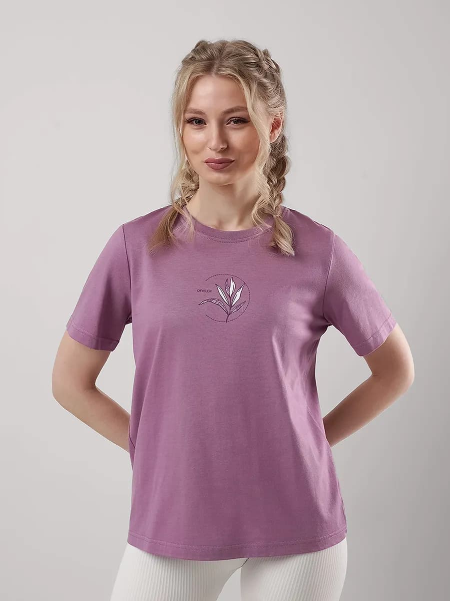 Футболка с принтом модал