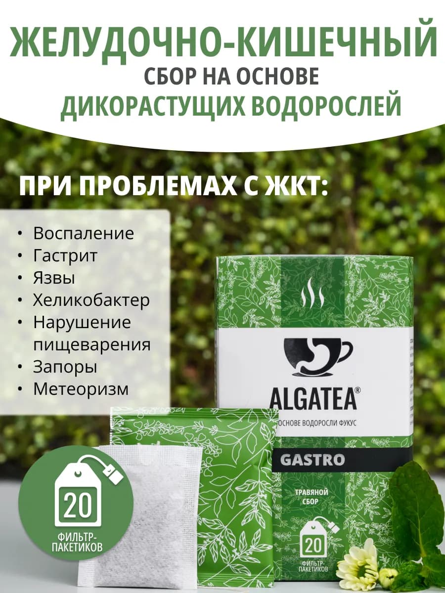 Травяной сбор Algasgel Gastro для желудка