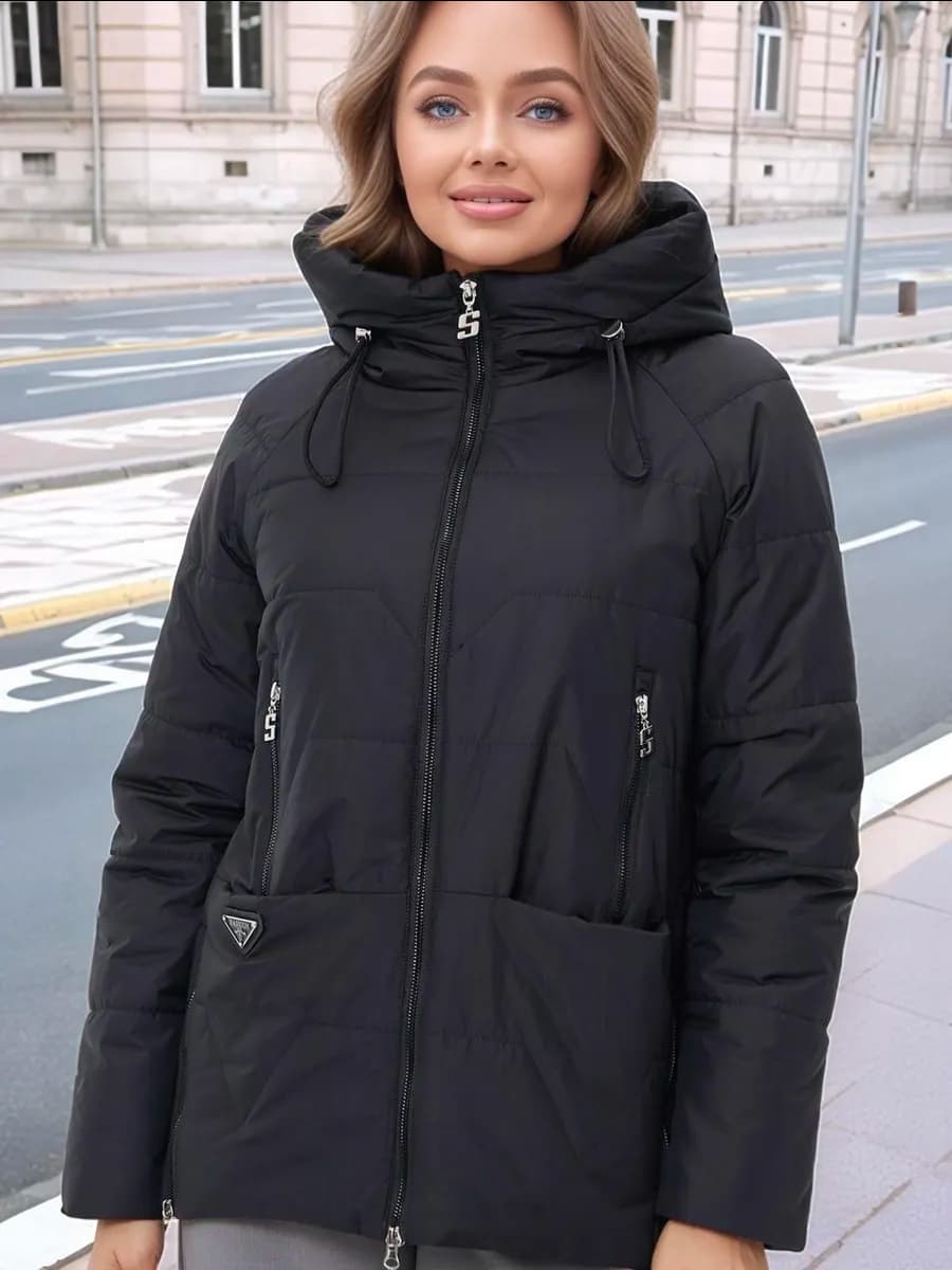 Куртка весенняя удлиненная больших размеров