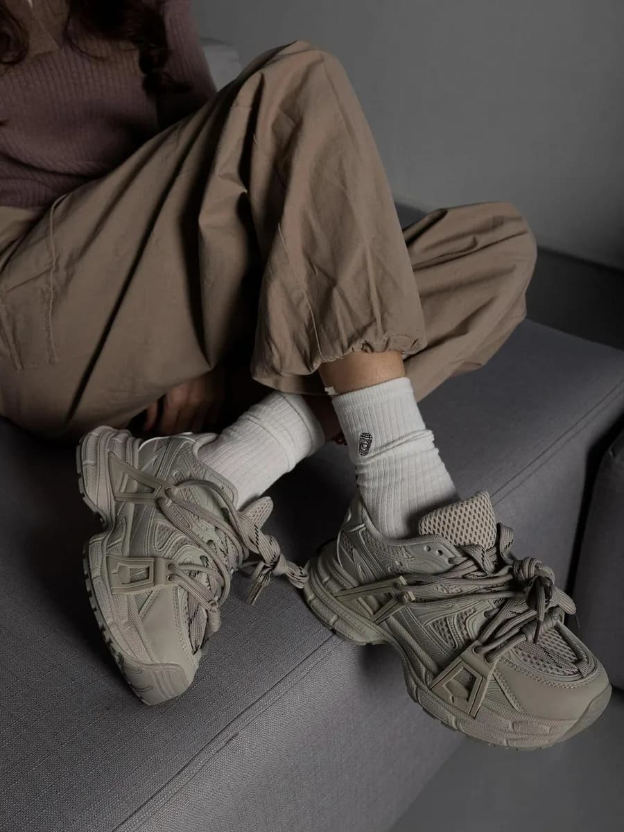 Кроссовки спортивные y2k в корейском стиле - фото 1