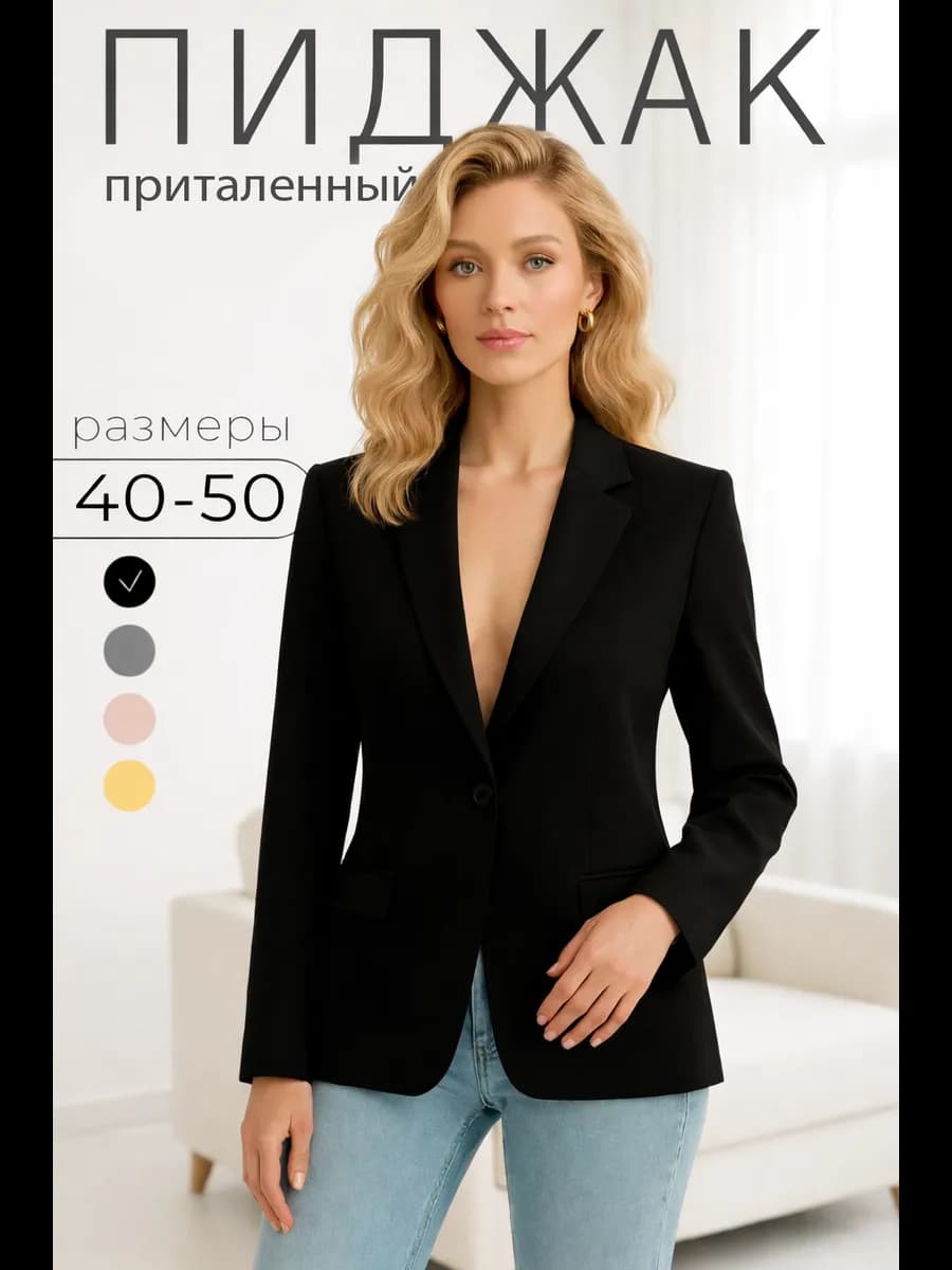 Пиджак приталенный