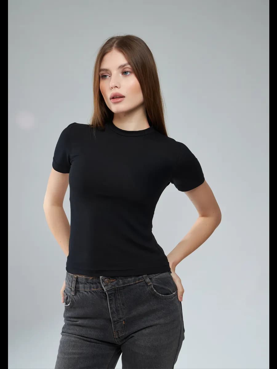 Футболка облегающая в стиле скимс