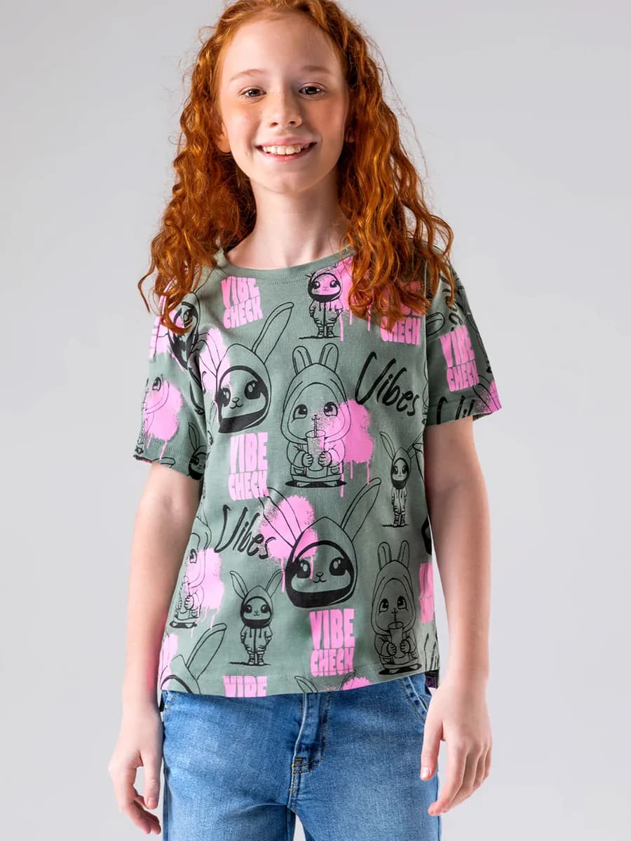 Футболка с принтом Vibe check