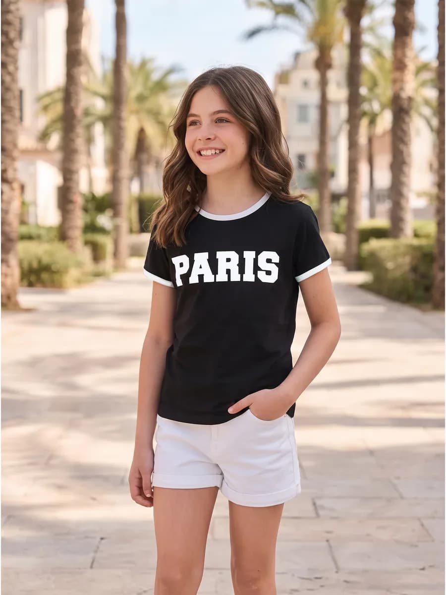Футболка с принтом Paris