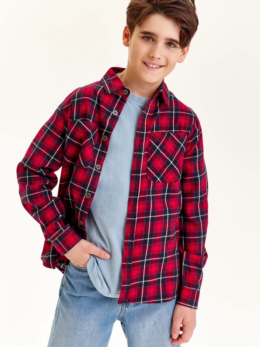 Рубашка фланелевая в клетку