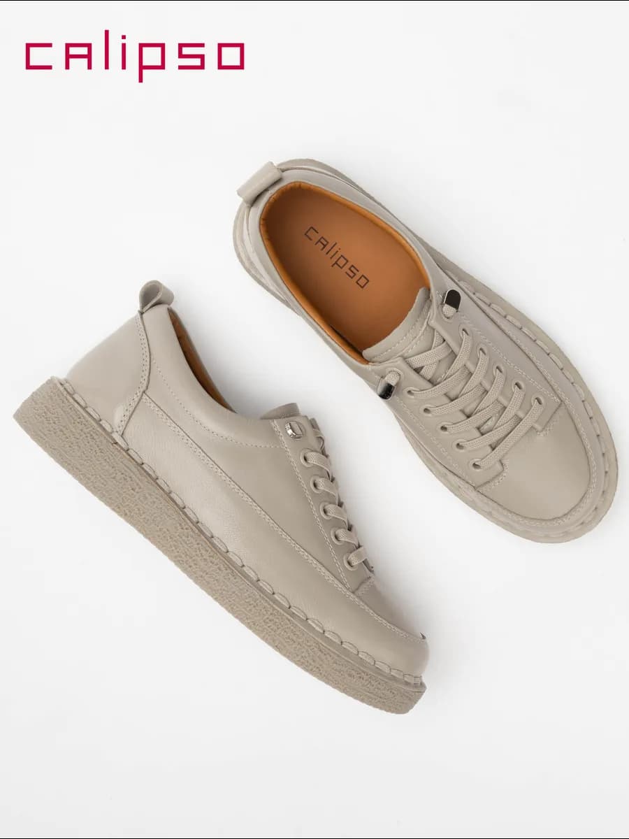 Полуботинки женские кожаные - фото 1