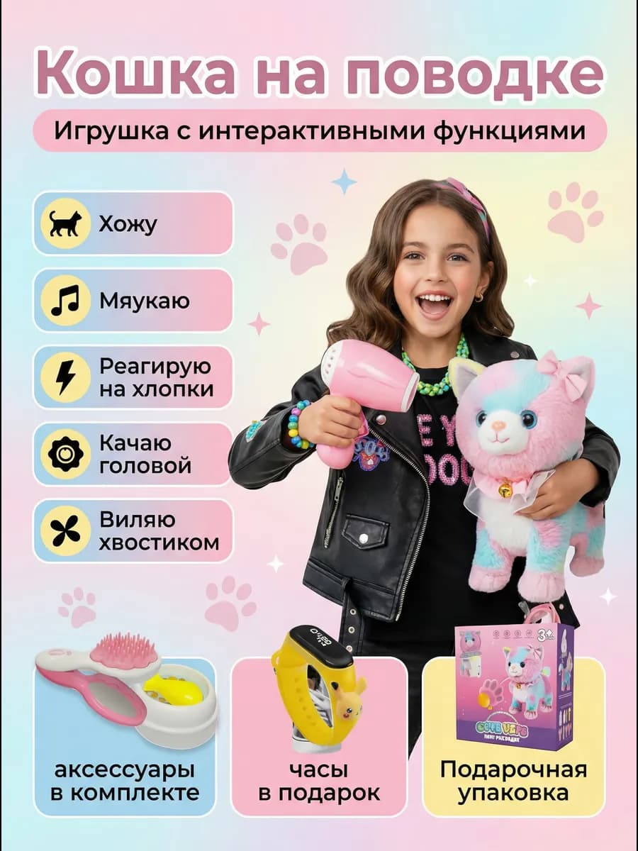 Кошка интерактивная