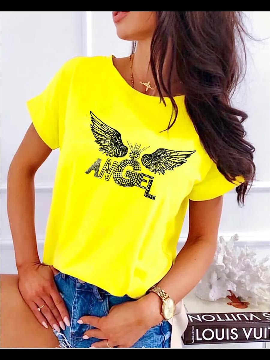 Футболка хлопковая с принтом