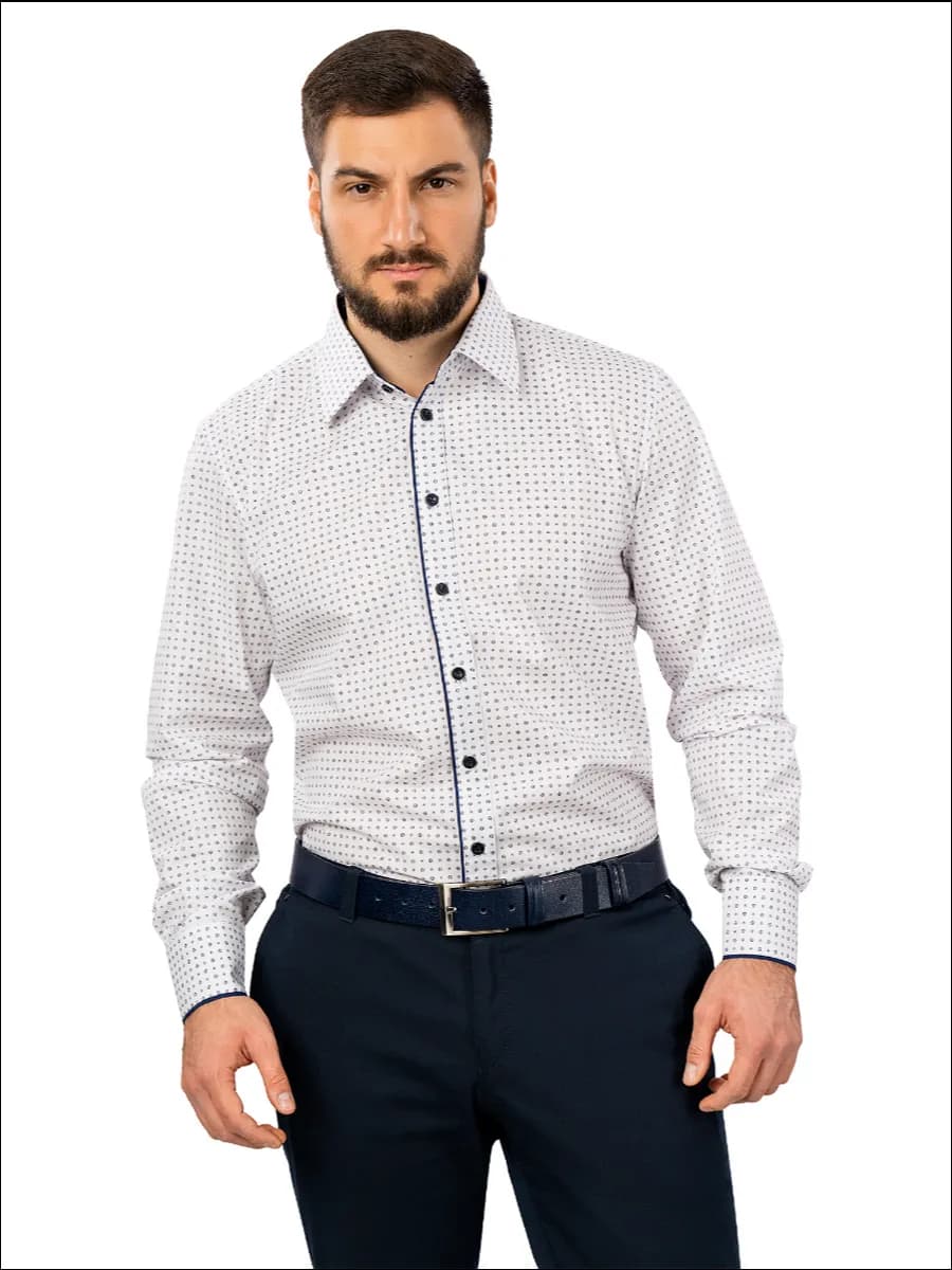 Рубашка классическая с длинным рукавом