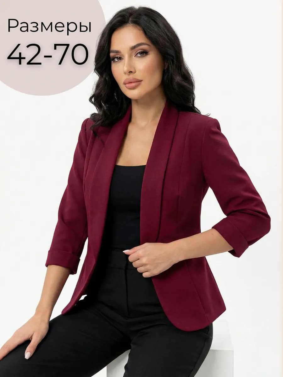 Жакет бархатный приталенный под платье