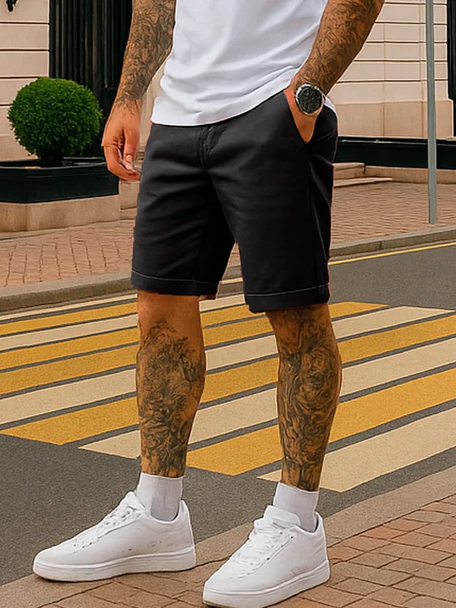 Шорты летние джинсовые классические