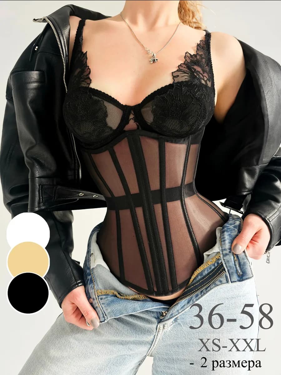 Корсет утягивающий на шнуровке - фото 1