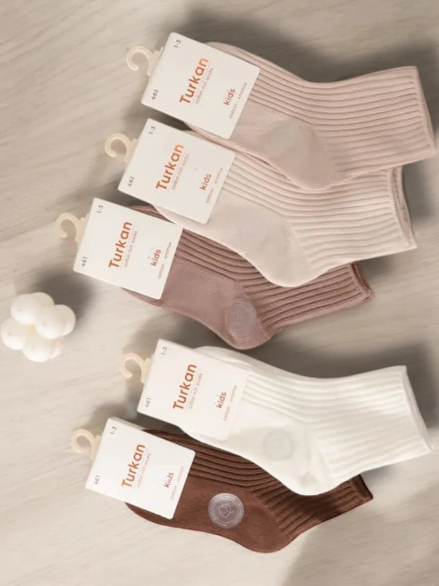 Носки детские в рубчик 5 пар