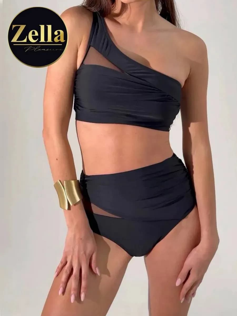 Купальник раздельный с высокой посадкой