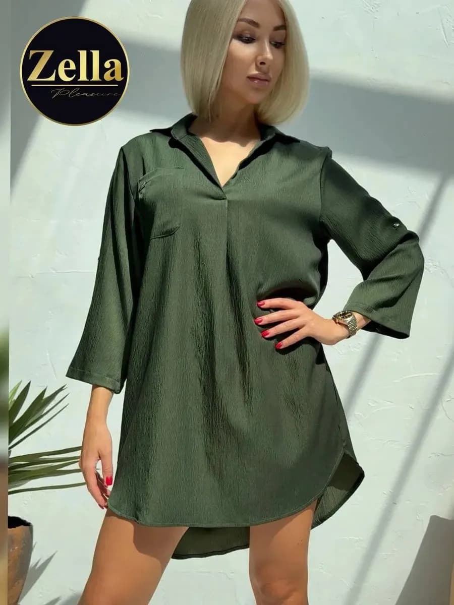 Платье летнее мини короткое из хлопка