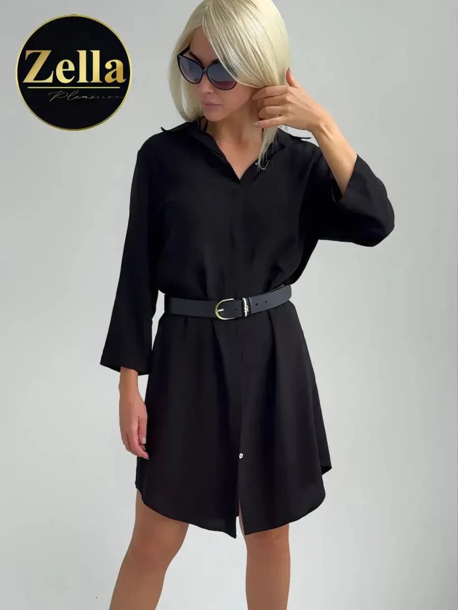 Платье рубашка летнее длинное