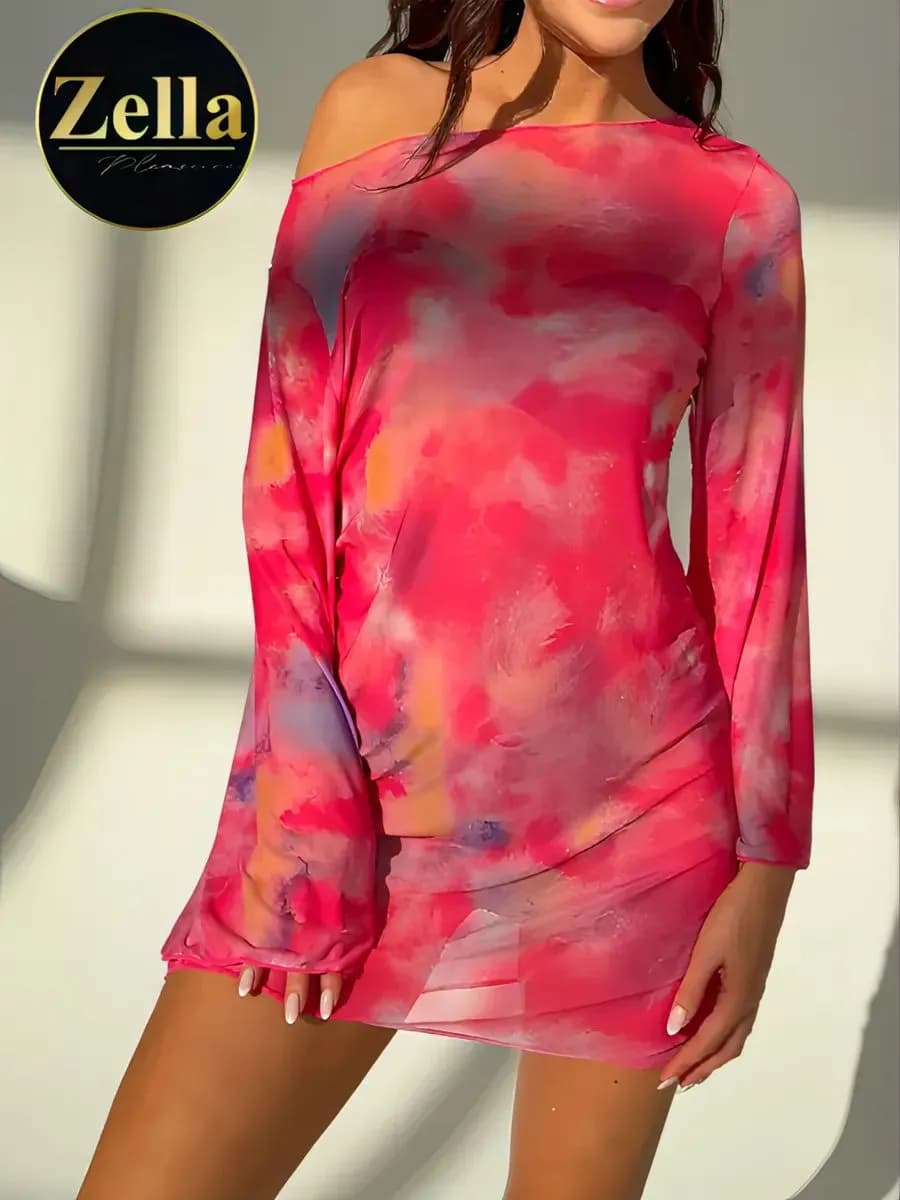 Туника платье женское пляжное парео (летняя накидка) - фото 1