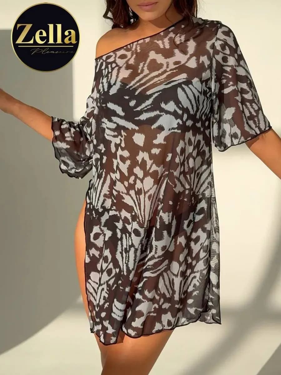 Туника платье женское пляжное парео (летняя накидка)