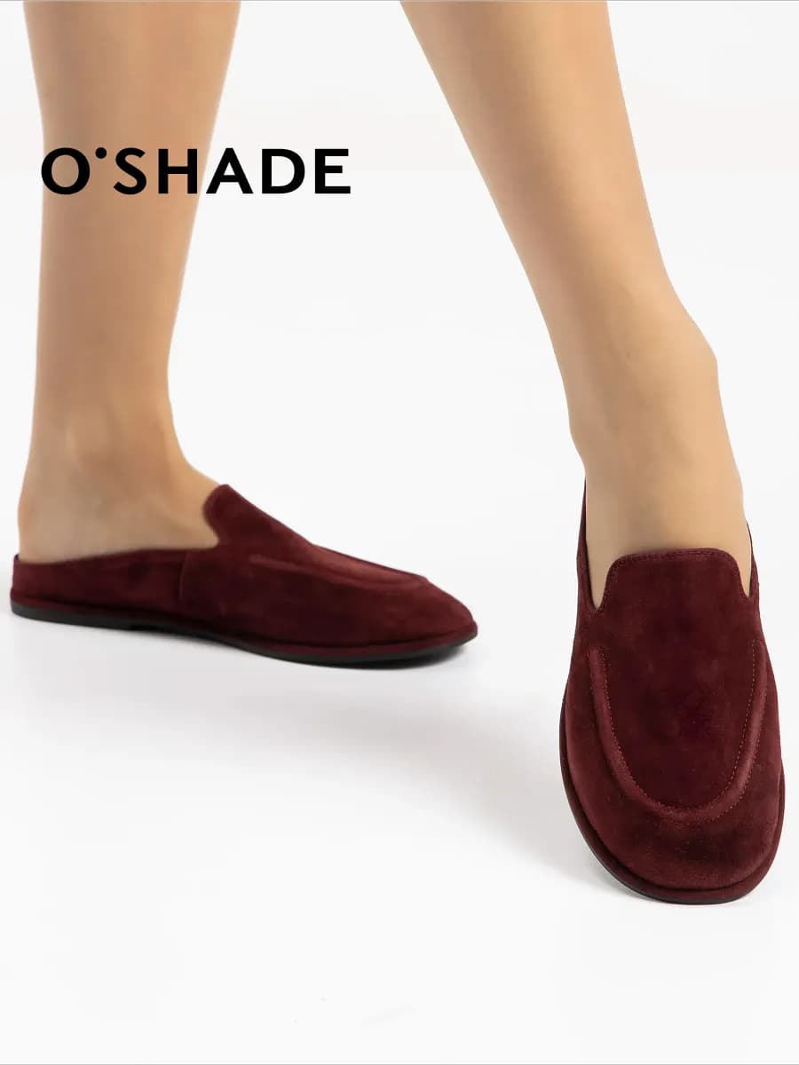 Мюли женские замшевые натуральные