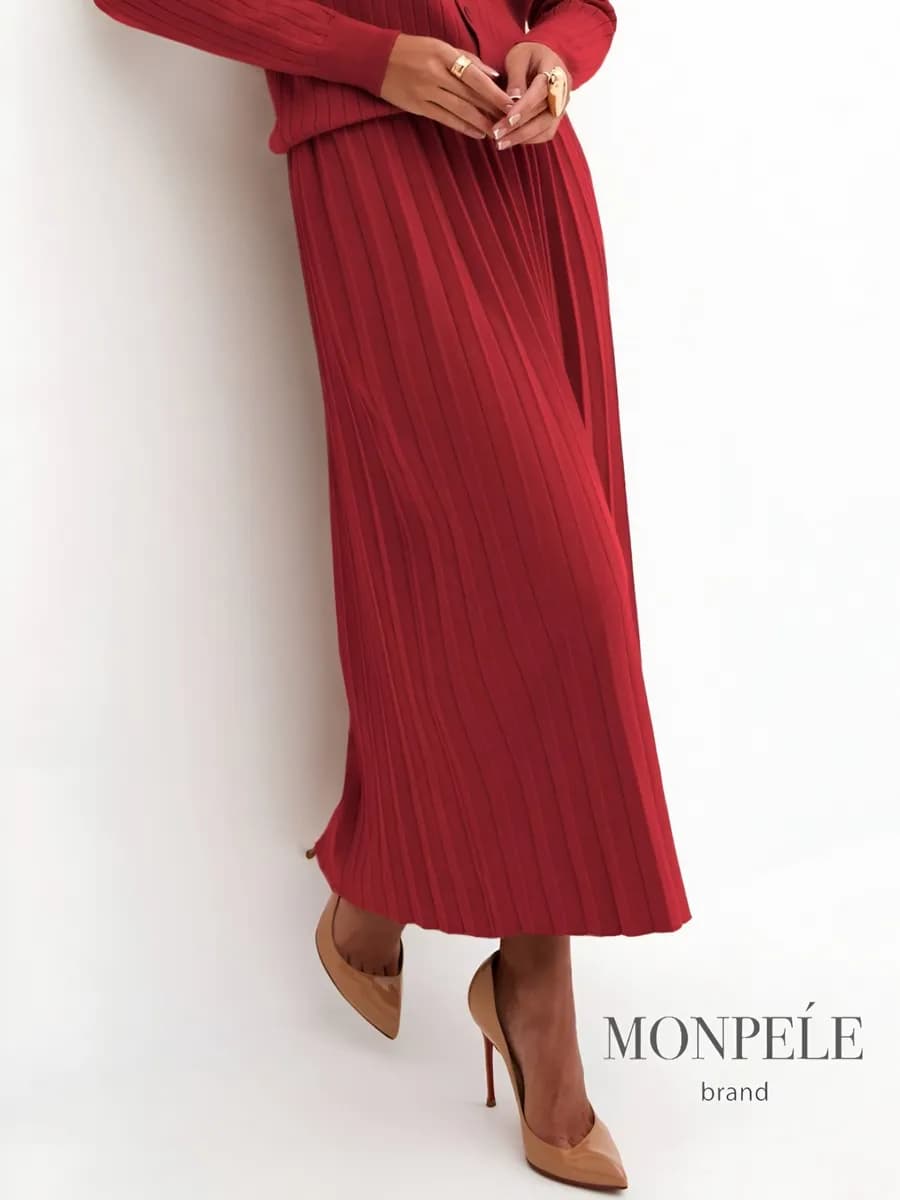 Юбка плиссе трикотажная