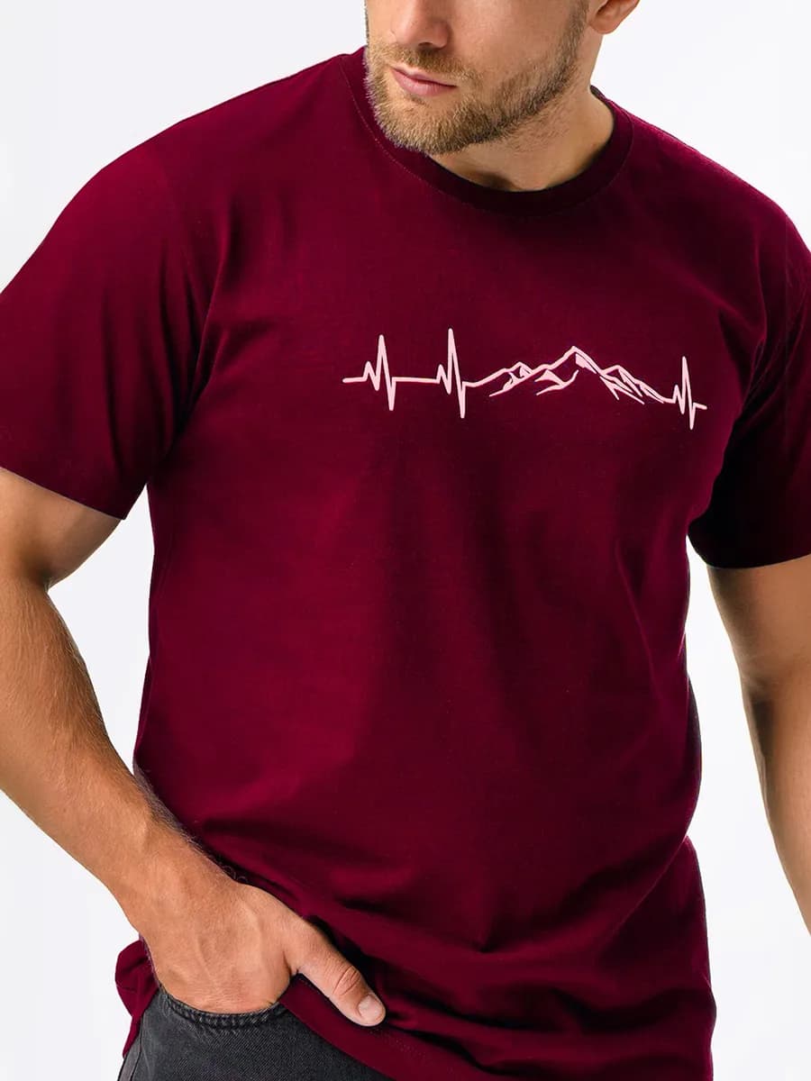 Футболка с принтом хлопковая