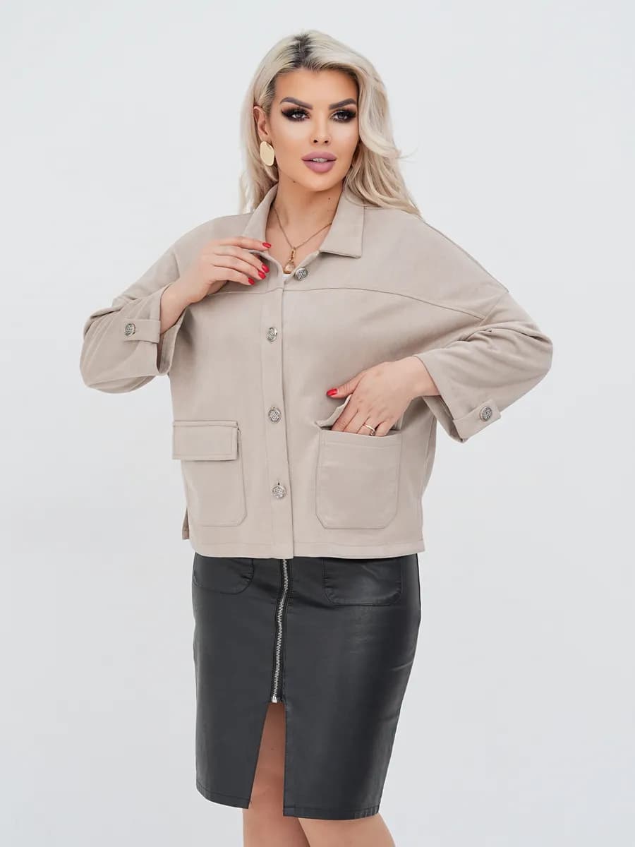 Пиджак офисный, трикотажный жакет, блейзер