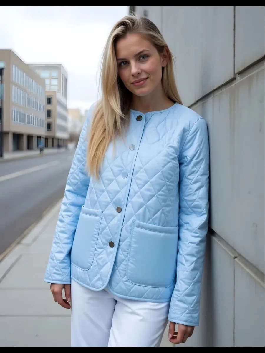 Куртка стеганая весна легкая