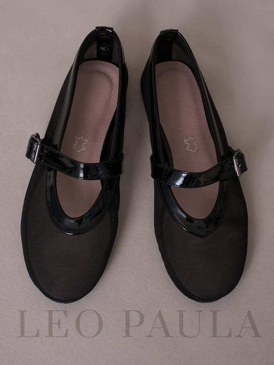 Балетки летние с ремешком