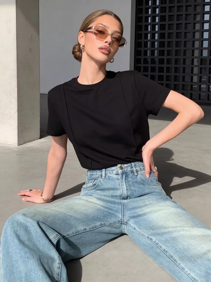 Футболка базовая однотонная