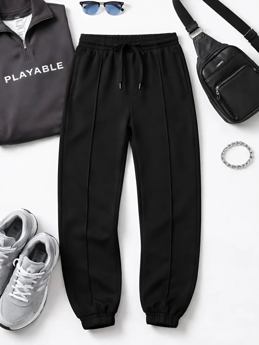 Спортивные брюки джоггеры со стрелками оверсайз