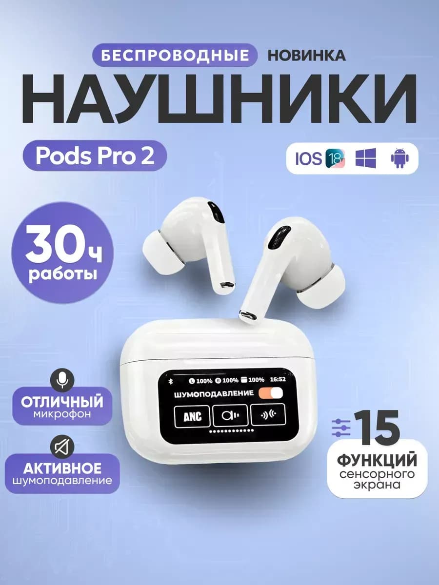 Беспроводные наушники для iPhone и Android смартфонов