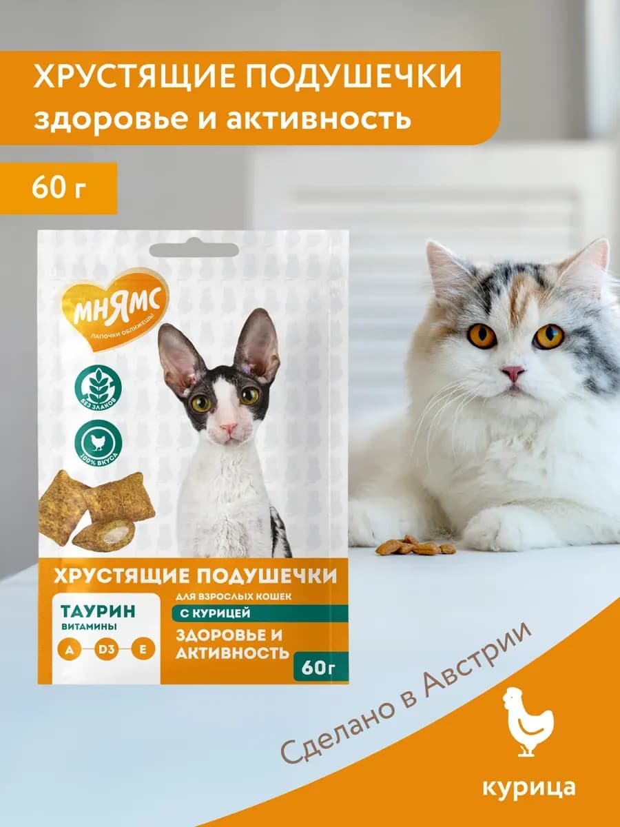 Хрустящие подушечки "Здоровье и активность" 1уп 60г