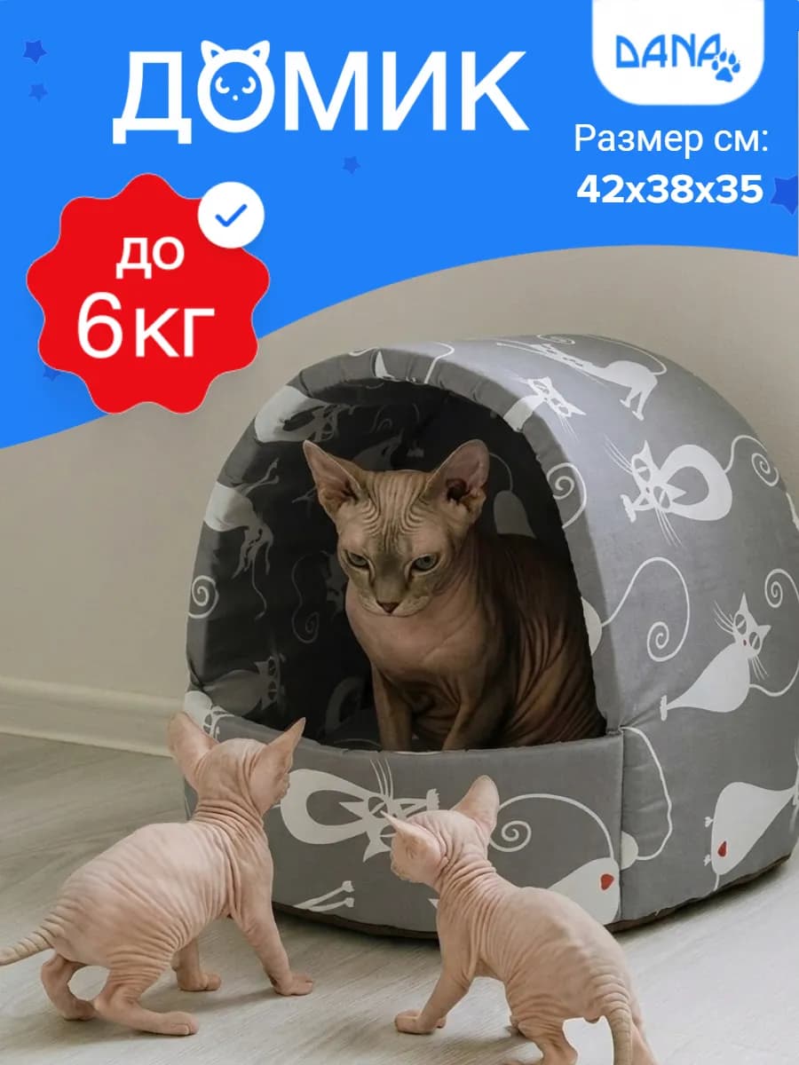 Домик для кошки и собак мелких пород