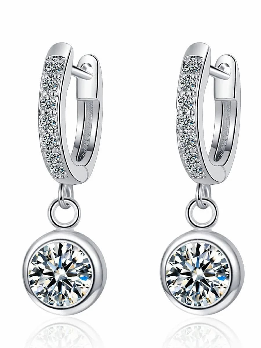 Набор сережек с камнем