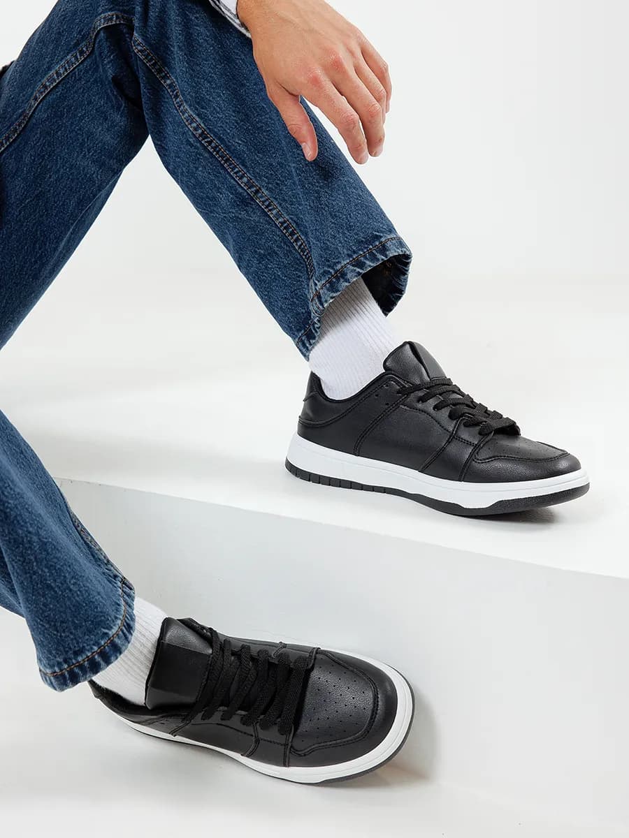 Кеды мужские черные повседневные