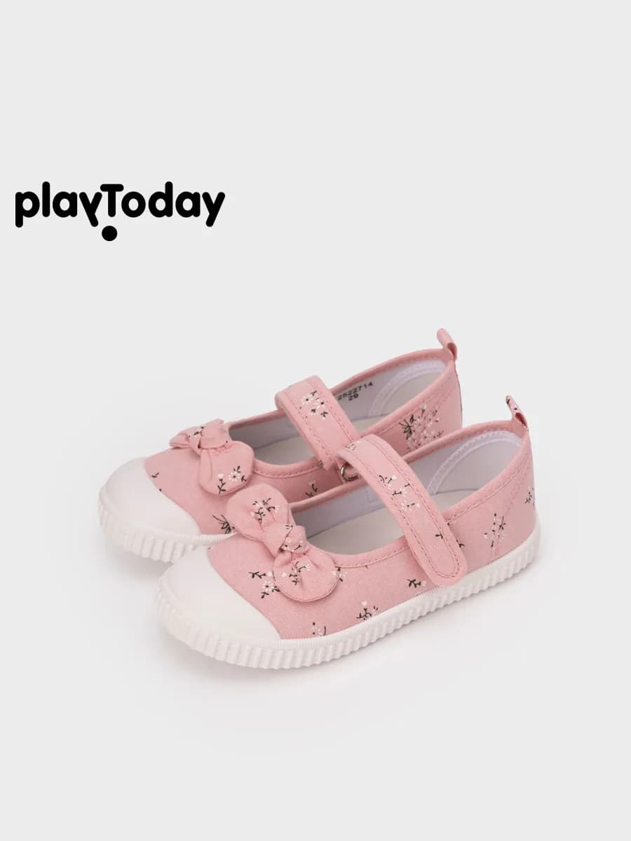 Туфли текстильные детские на липучках лето - фото 1