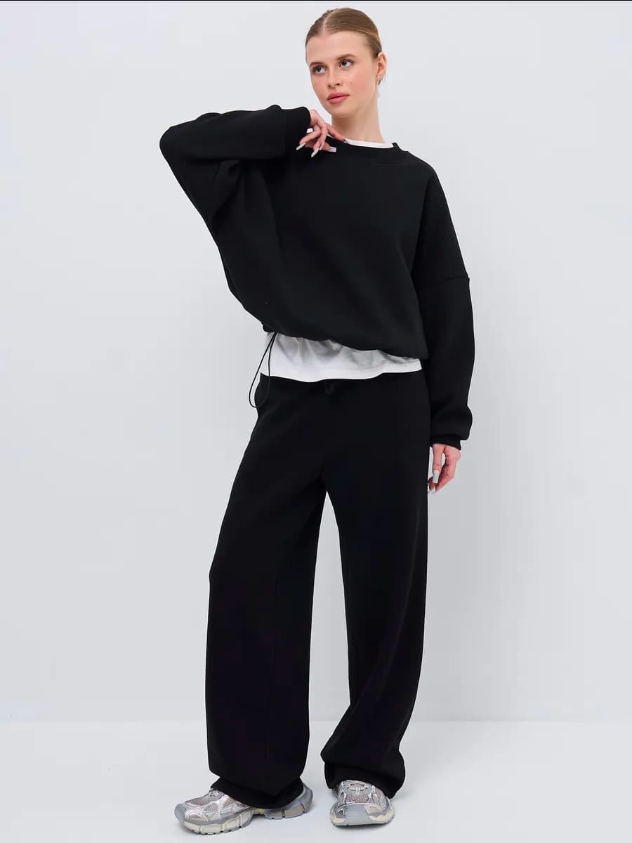 Костюм спортивный теплый двойка оверсайз с начесом