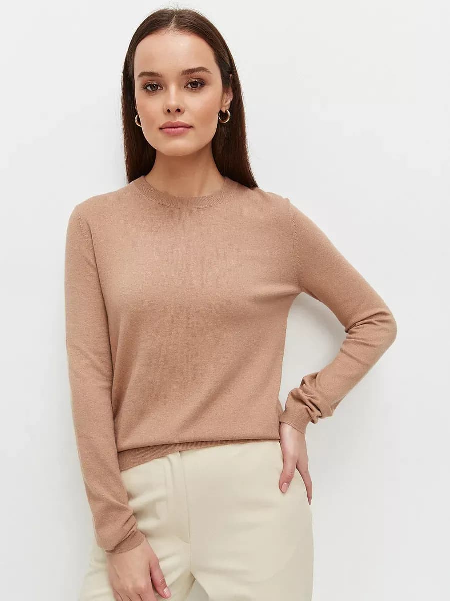 Джемпер тонкой вязки с кашемиром