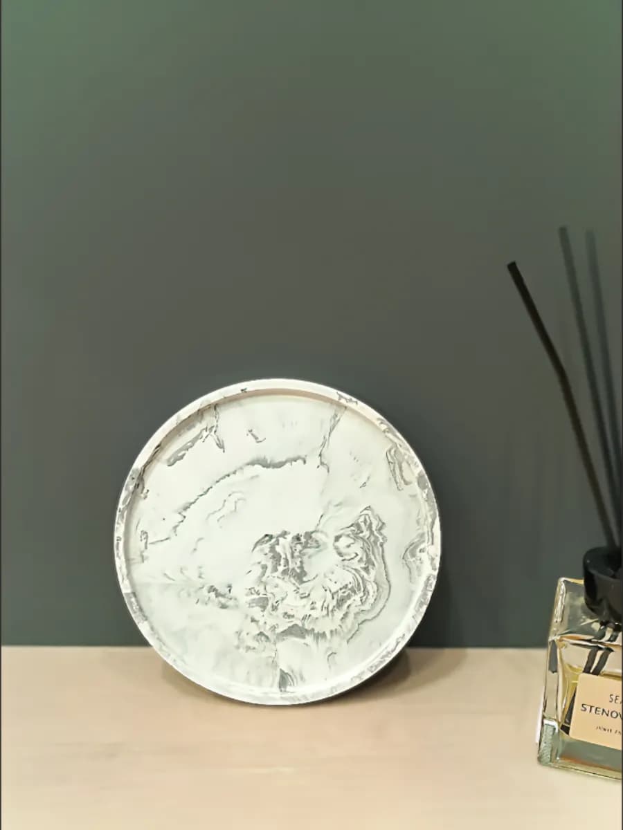 Подставка интерьерная поднос декоративный круглый