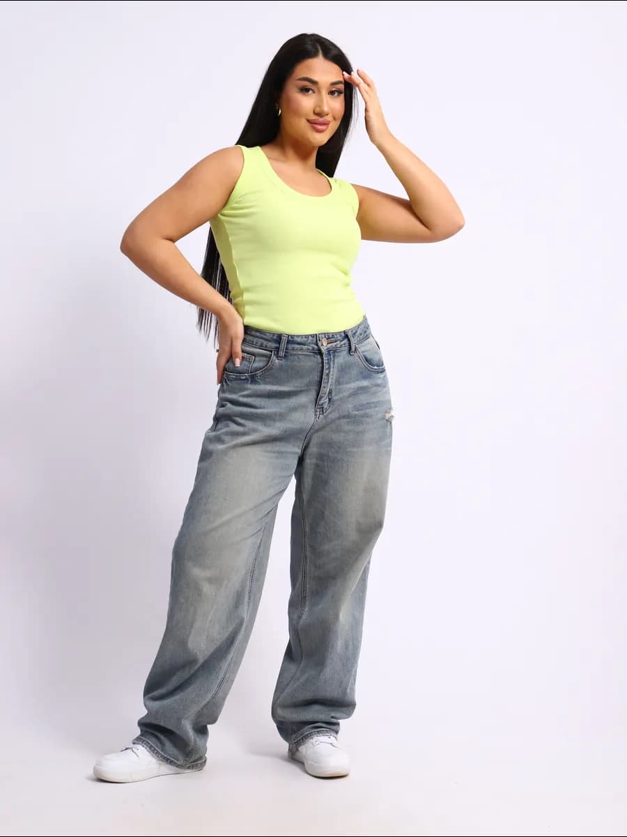 Майка базовая в рубчик