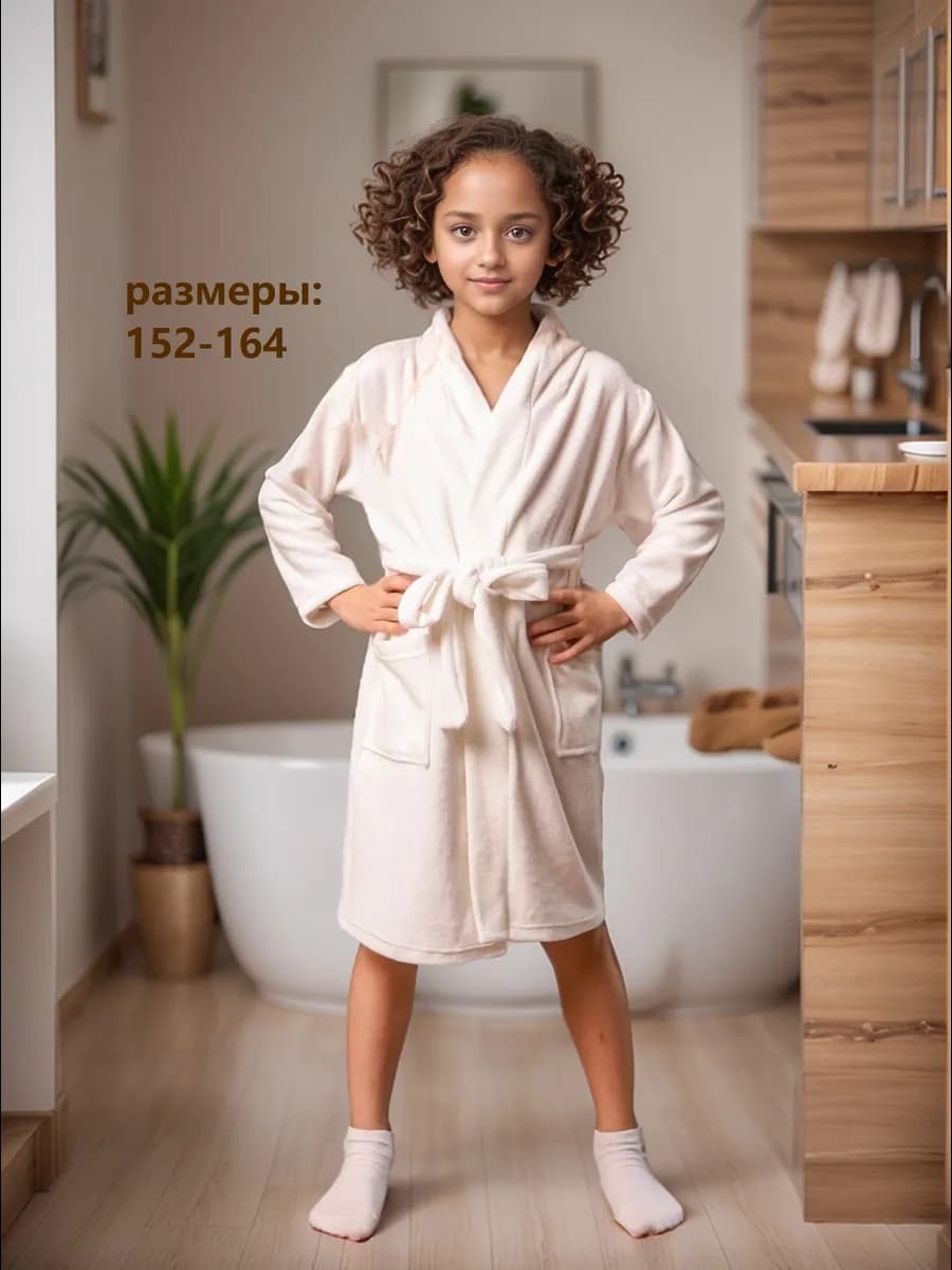 Халат махровый детский для бассейна для дома